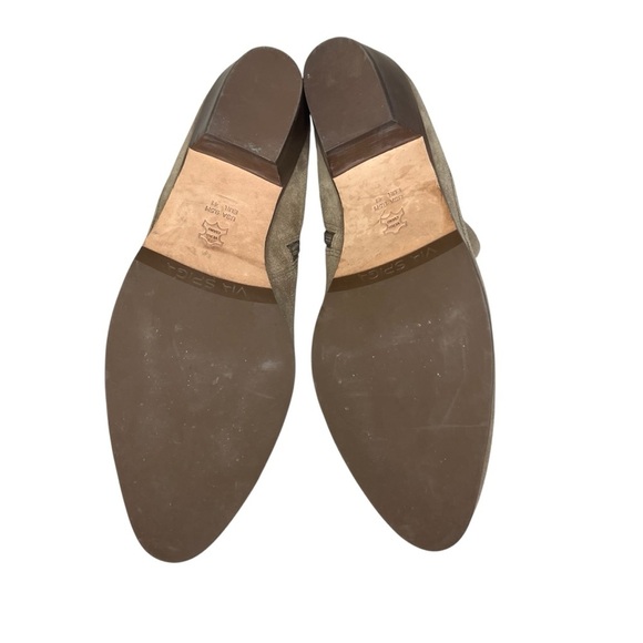 Via Spiga Suede Leather Ankle Bootie Tan Size 9.5 *New* - Picture 6 of 10